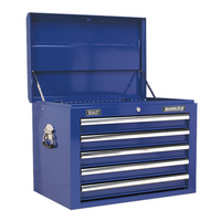 Sealey Superline Pro Topchest 5 Drawer with Ball-Bearing Slides - Blue