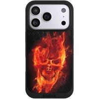 Apple iPhone 17 Pro Handy NIVOpure black Handyhülle Hülle NIVOpure Case Schwarz Skull Totenkopf Fire