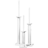 Casa Padrino Luxus Kristallglas Kerzenhalter / KerzenstÃ¤nder 3er Set - Hotel Restaurant Accessoires