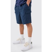 Pantalón Corto Cargo Holgado, Navy