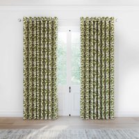 Helena Springfield Simply Scandi Leni Lined Curtains 66" x 90", Green