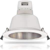 Phoebe LED Downlight 18W Dimmable Plato Tri-Colour CCT 90° White IP54