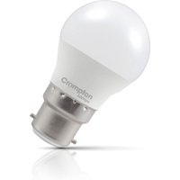 Crompton Golfball LED Light Bulb B22 4.2W (40W Eqv) Warm White Opal Round Bayonet Frosted