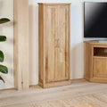 Mobel Oak DVD Cupboard - 2 Door
