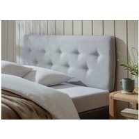 Skandi Double Headboard Light Grey Stylish Comfortable Bedroom Decor