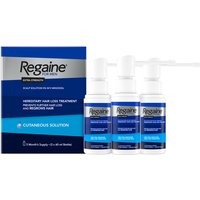 Regaine Extra Strength Hair Loss Solution For Men 3 Months 3 x 60ml Bottles