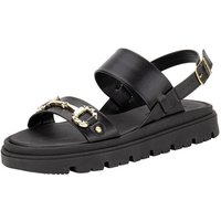 Sandália Feminina Flat Moleca 5504107 PRETO 36