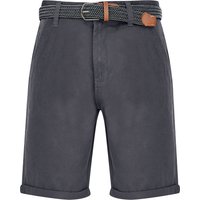 Shorts Sheringham Cotton Twill Chino Shorts With Woven Belt in Charcoal / S - Tokyo Laundry