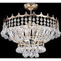 Searchlight 9113-39GO Versailles 5 Light Semi Flush Chandelier