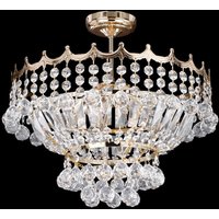 Searchlight 9113-39GO Versailles 5 Light Semi Flush Chandelier