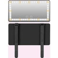 Portable Mini Makeup Mirror With 3 Lighting Modes LED Dimmable Touch Control &amp; Self Adhesive Strap