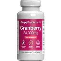 Cranberry Tablets 24,000mg with Vitamin C 160mg