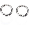 Non-Tarnish 304 Stainless Steel Jump Rings, Open Jump Rings, Stainless Steel Color, 9x1.5mm, Inner Diameter: 6mm, 15 Gauge