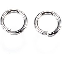 Non-Tarnish 304 Stainless Steel Jump Rings, Open Jump Rings, Stainless Steel Color, 9x1.5mm, Inner Diameter: 6mm, 15 Gauge