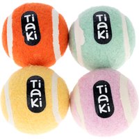 Set Palline da tennis TIAKI per cani  - 4 pezzi (circa Ø 5 cm)
