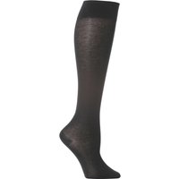 1 Pair Black Cotton Touch Knee High Socks Ladies 2.5-5 Ladies - Falke