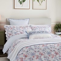 Bedeck of Belfast Seren Single Duvet Cover SET, Blue/Pink