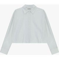 Camicia cropped, collo classico, maniche lunghe