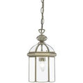 Searchlight 7131AB 1 Light Ceiling Lantern Light In Antique Brass