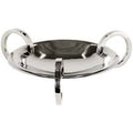 Casa Padrino Designer Servierplatte Nickel Finish 50 x H. 15 cm - flache Schale