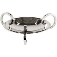 Casa Padrino Designer Servierplatte Nickel Finish 50 x H. 15 cm - flache Schale