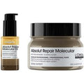 L'Oréal Professionnel Absolut Repair Molecular Rinse-off Hair Mask 250ml & Bi-Phase Hair Oil for Damaged Hair 30ml