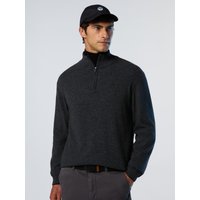 North Sails - Maglione in misto cashmere con mezza zipNorth SailsDark grey melange4XL