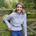 Peter Storm Women's Bracken Printed Half Zip Fleece, Grey