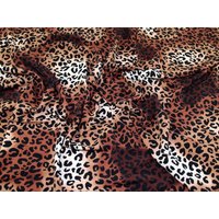 Deadstock Soft Polyester Crepe Fabric Brown
