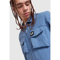 Fred Perry Badge Overshirt, blauw