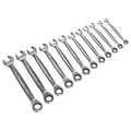 Sealey Premier Ratchet Combination Spanner Set 12pc - Metric - Platinum Series