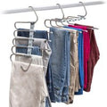 Lot de 2 Cintres Multiple pour Pantalons 5 en 1