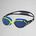 Erwachsene Biofuse 2.0 verspiegelte Schwimmbrille Grün/Blau