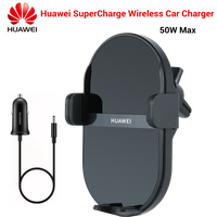 Huawei SuperCharge Wireless Car Charger 50W Max Intelligent Both Side Sensor Mounting Dual Charging 3D Cooling Fast Charger