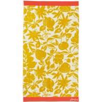 Joules Fruity Floral Bath Towel, Yellow