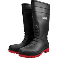 Scan Safety Wellington Boots Dark Green Size 7