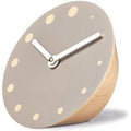 Siebensachen by Adam + Harborth Rockaclock Desk Clock in Beech and Grey