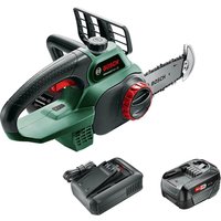 Bosch UNIVERSALCHAIN P4A 18v Cordless Chainsaw 200mm 1 x 4ah Li-ion Battery Charger