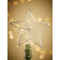 Light Up Glittered Tree Topper