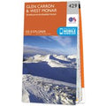 Ordnance Survey OS Map of Glen Carron & West Monar: Explorer 429