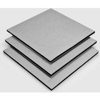 Brushed Silver Aluminium Composite Panel Cut To Size - 3mm - 3.0 mm - Cut to Size Dibond