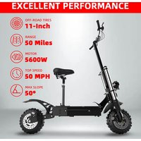 Unbeatable 5,600W Electric Scooter | Foldable Design With Comfortable Seat