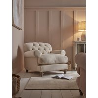 Bern Armchair - Seashell Opulent Cotton Velvet