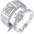 14K White Gold Round Cut Lab Created Diamond Custom Rings 3EX IGI Certified