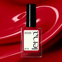 LENA Breathable & Water-Permeable Halal Nail Polish - Rajasthani Red - LE152