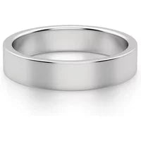 Alianza Clásica Flat 4 MM Oro Blanco 585 (14K)
