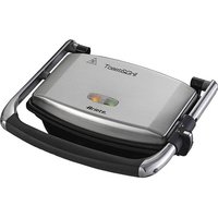 Ariete 1911 Toast & Grill Slim - Piastra elettrica antiaderente per toast e sandwich - piastra rigata - 1000 Watt - Argento