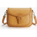 Evelina Washable Paper Vintage Saddle Crossbody