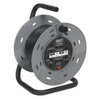 Sealey Cable Reel 15m 4 x 230V Thermal Trip