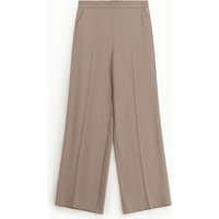 Pantalon palazzo rayé taille classique